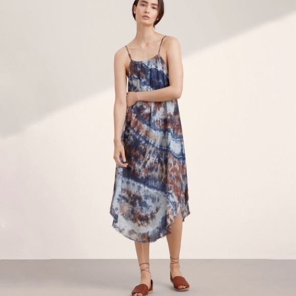 Aritzia GOLDEN by TNA Burkard Tie Dye Cotton Dress